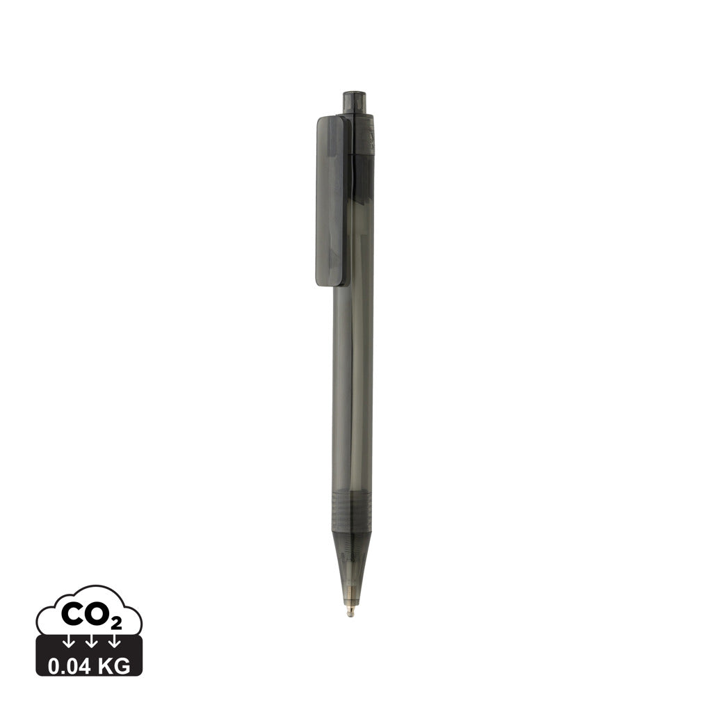 GRS rPET X8 transparenter Stift – schwarz