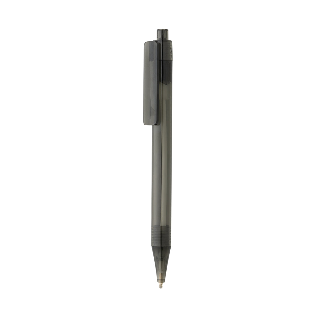 GRS rPET X8 transparenter Stift – schwarz