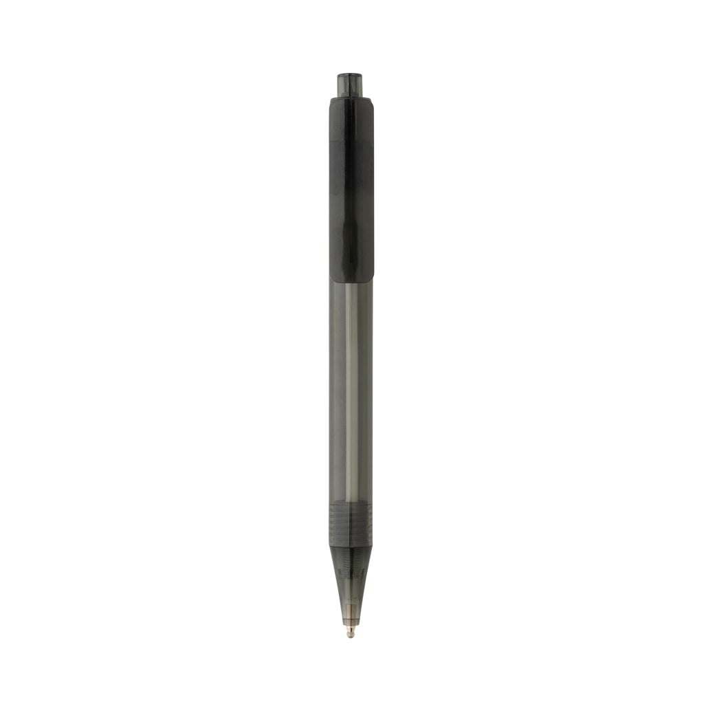 GRS rPET X8 transparenter Stift – schwarz