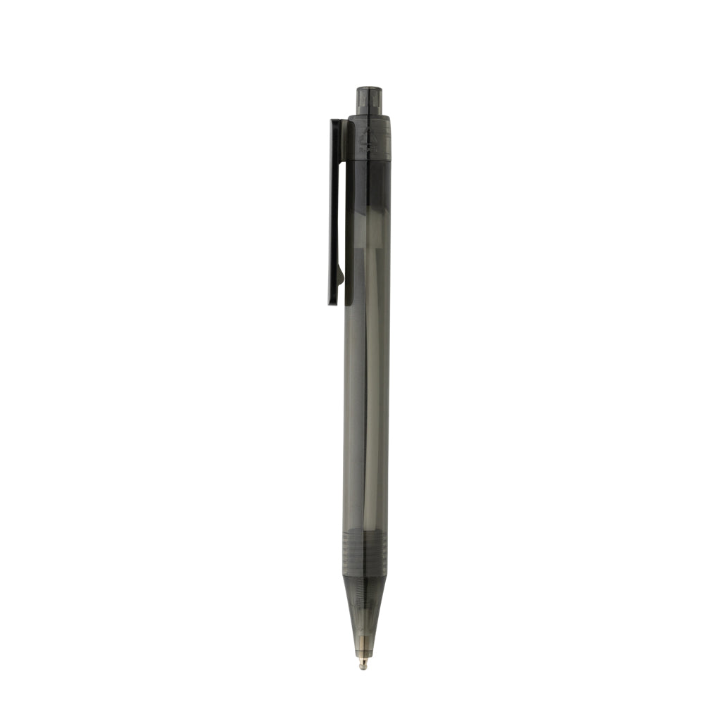 GRS rPET X8 transparenter Stift – schwarz