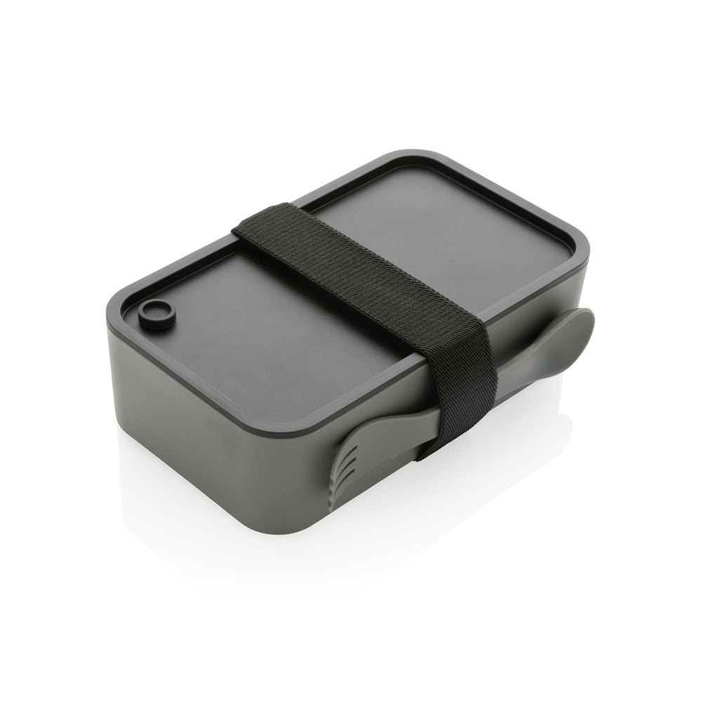Lunchbox bedrucken: GRS RPP Lunchbox mit Göffel mit Firmenlogo