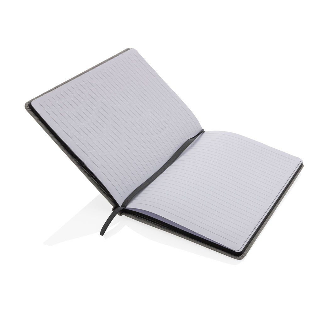 GRS-zertifiziertes rPET-A5-Notizbuch – grau