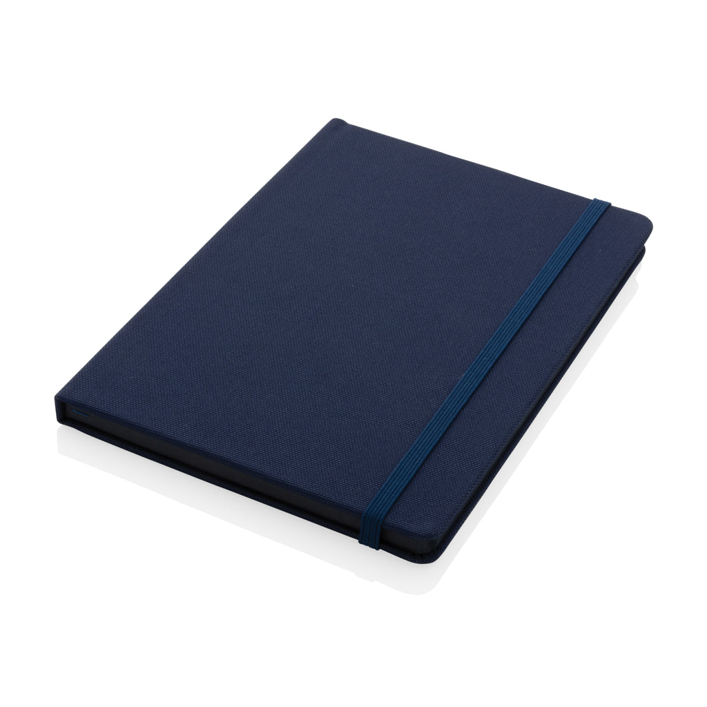 GRS-zertifiziertes rPET-A5-Notizbuch – navy blau