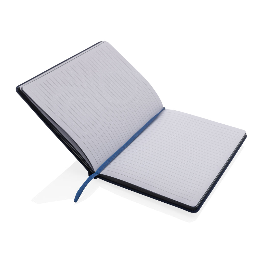 GRS-zertifiziertes rPET-A5-Notizbuch – navy blau