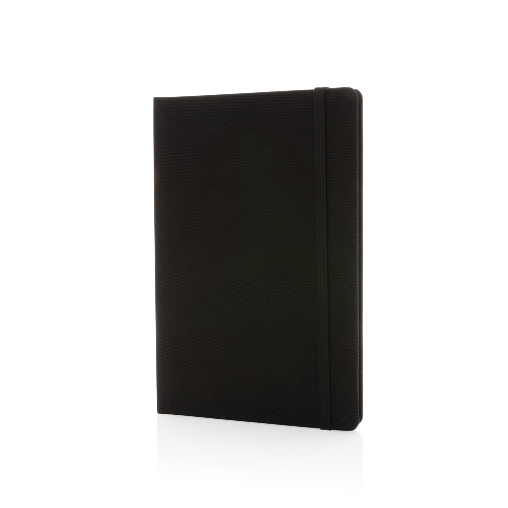 GRS-zertifiziertes rPET-A5-Notizbuch – schwarz