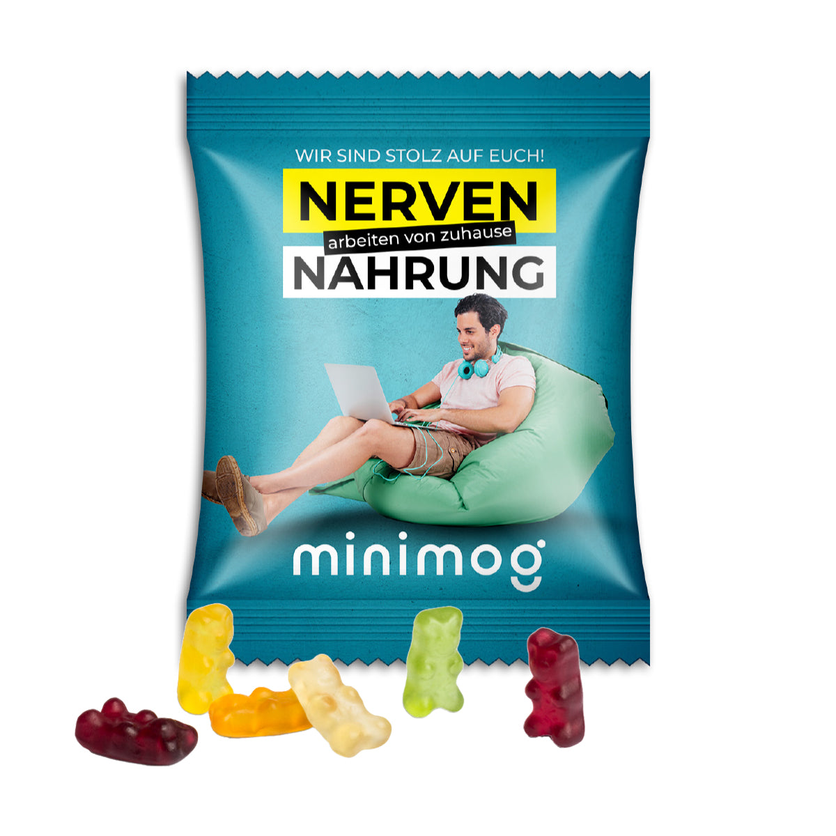 Gummibärchen im Werbetütchen