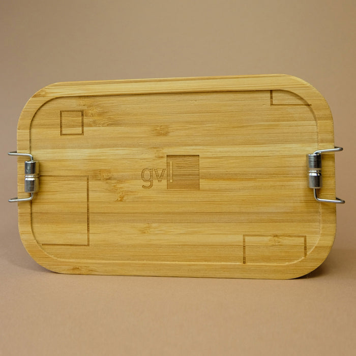 Lunchbox mit Bambusdeckel für GVL, Kundenprojekt von Vanilla & Pepper