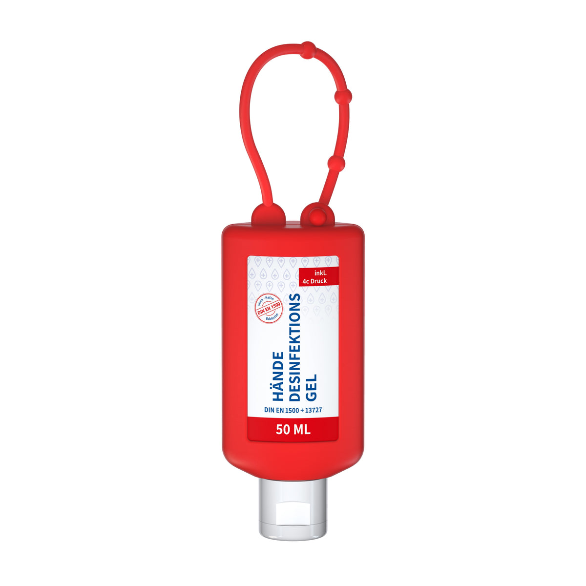 Hände Desinfektionsgel 50 ml Flasche zum Anhängen