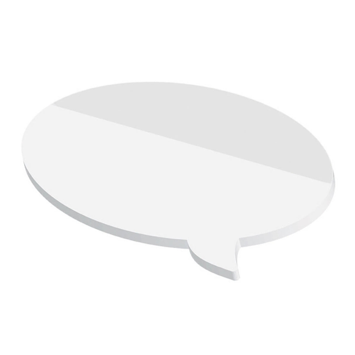 Haftnotizen in Sprechblasenform mit Logo
