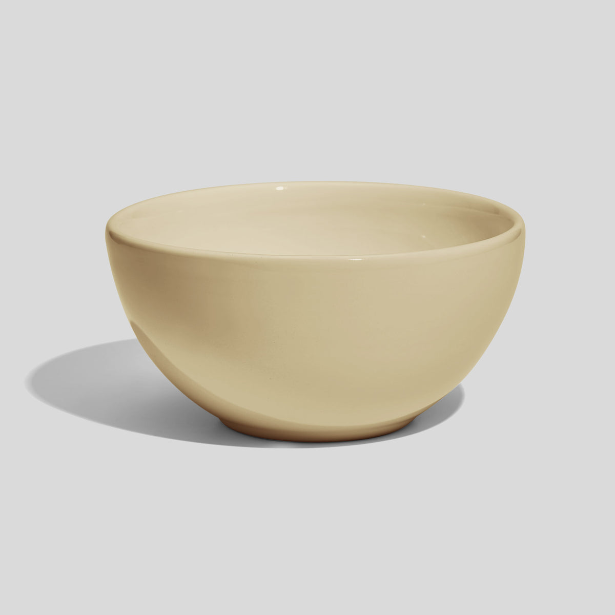 Halbkugelige Keramikschale 520 ml mit 14 cm Durchmesser – Beige