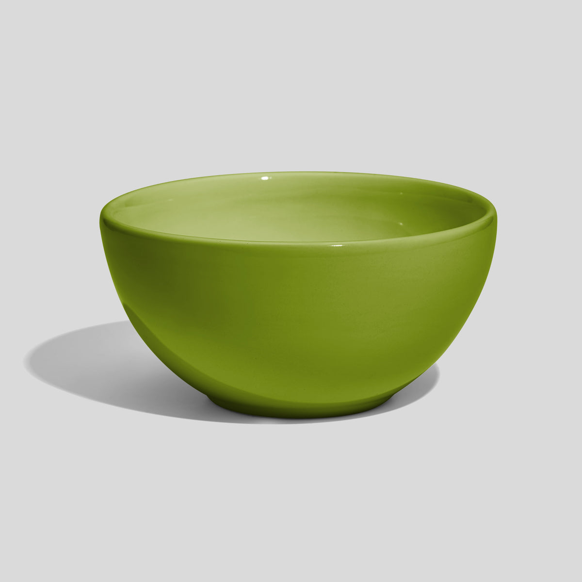 Halbkugelige Keramikschale 520 ml mit 14 cm Durchmesser – Olivgrün