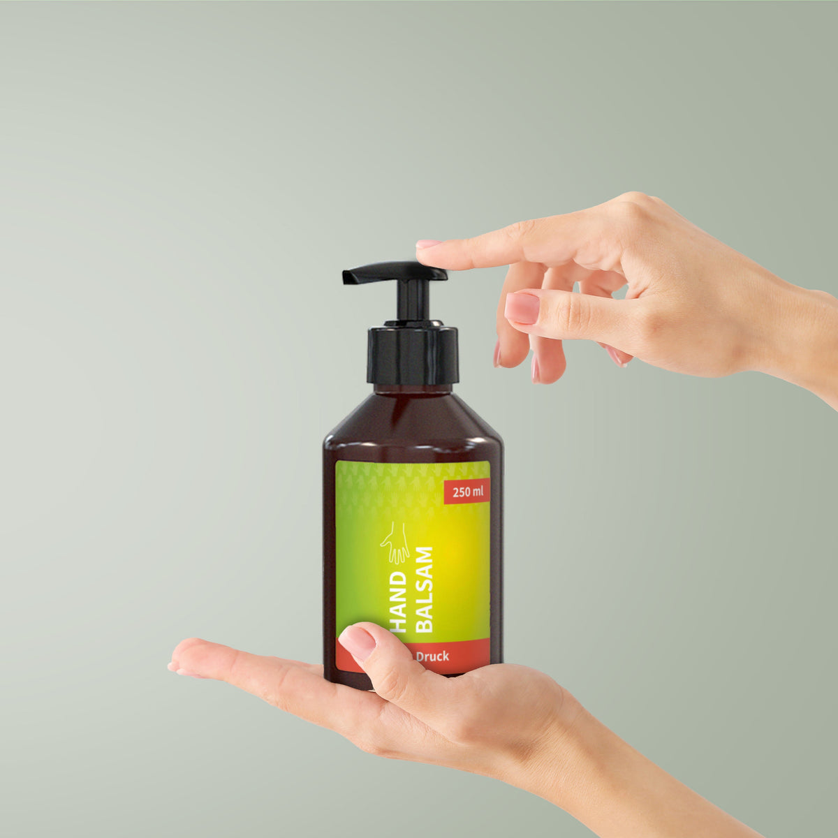 Handbalsam Ingwer Limette 250 ml Pumpspender mit Etikett