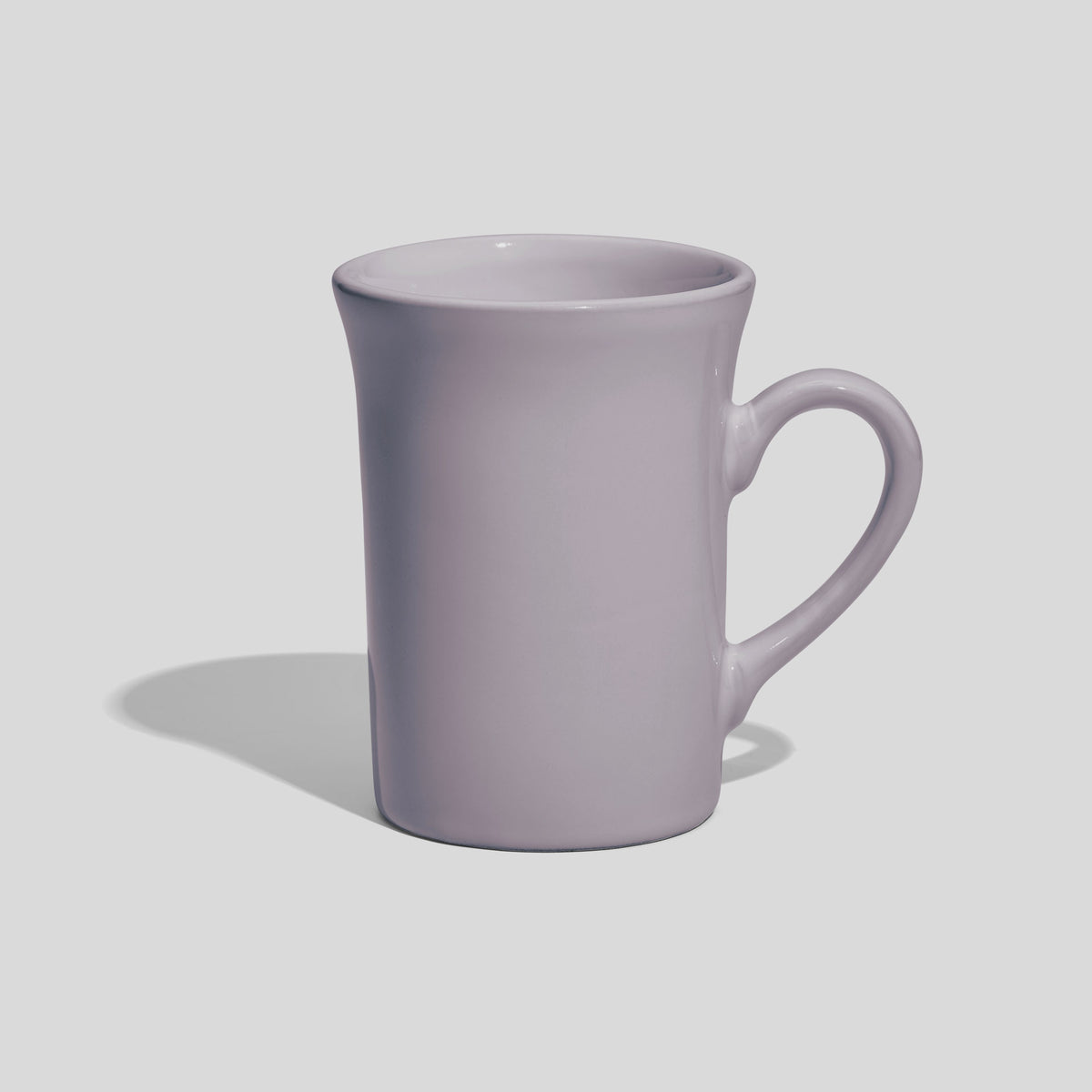 Hohe Keramiktasse 220 ml mit ausgestelltem Rand – Hellgrau