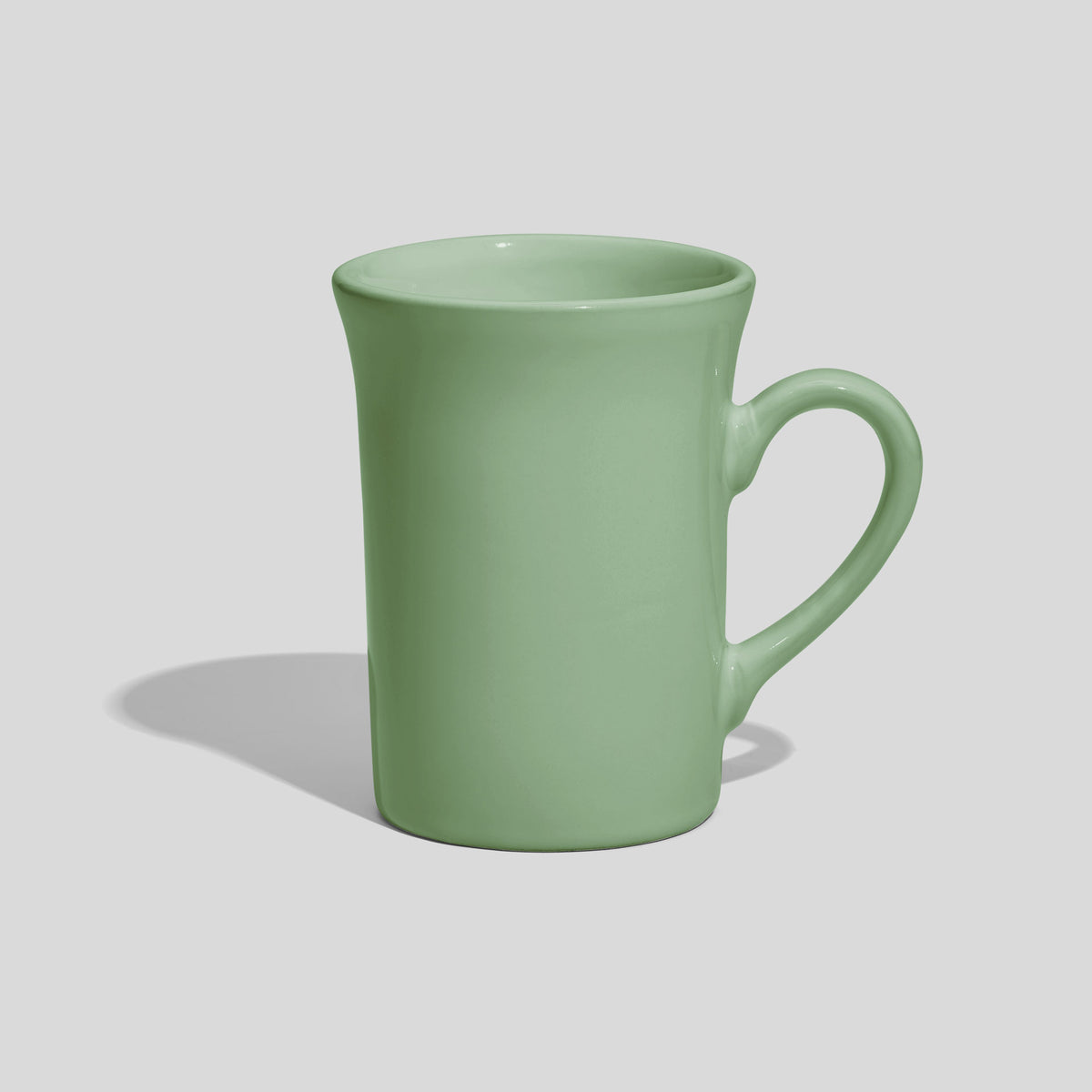 Hohe Keramiktasse 220 ml mit ausgestelltem Rand – Mintgrün