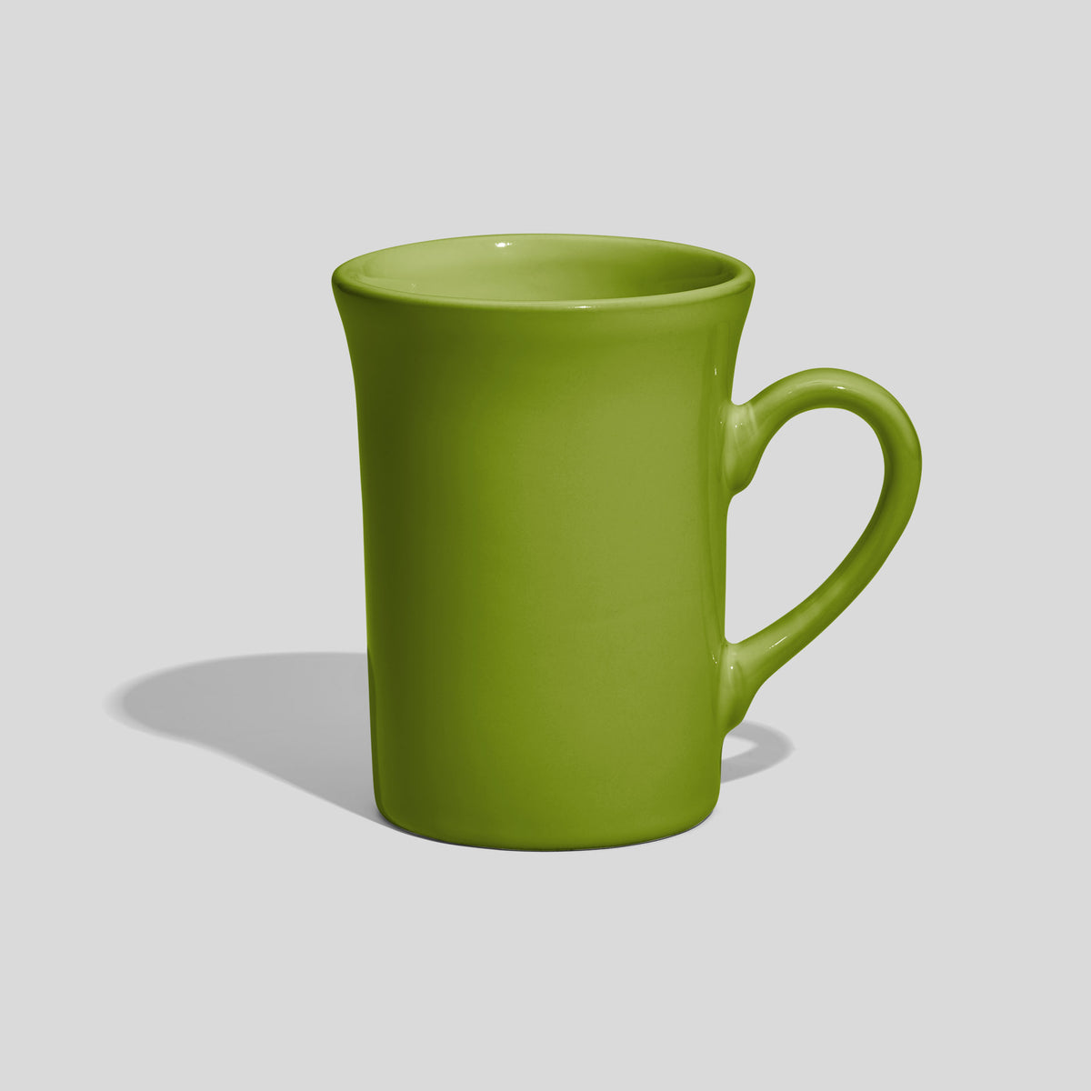 Hohe Keramiktasse 220 ml mit ausgestelltem Rand – Olivgrün