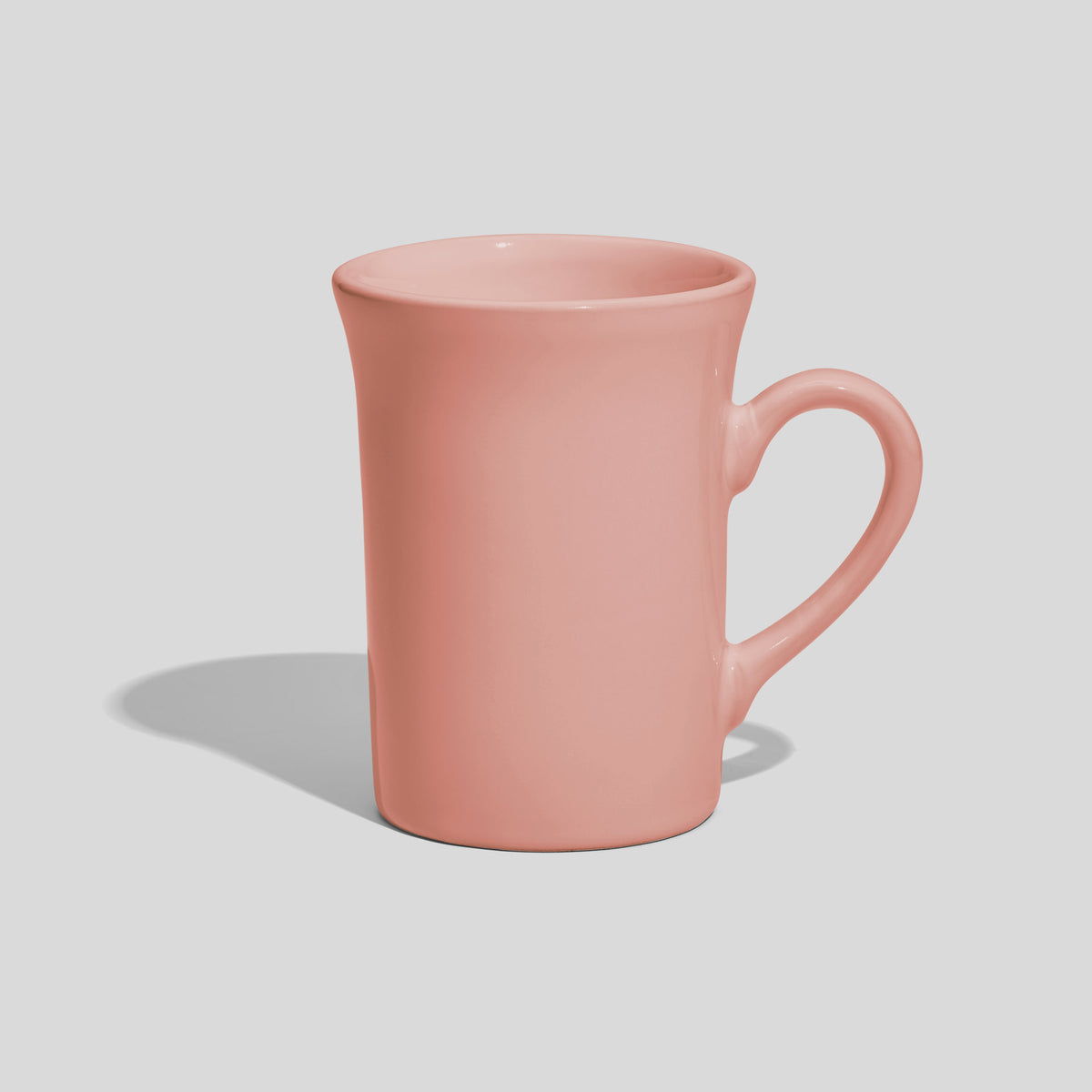 Hohe Keramiktasse 220 ml mit ausgestelltem Rand – Rosa