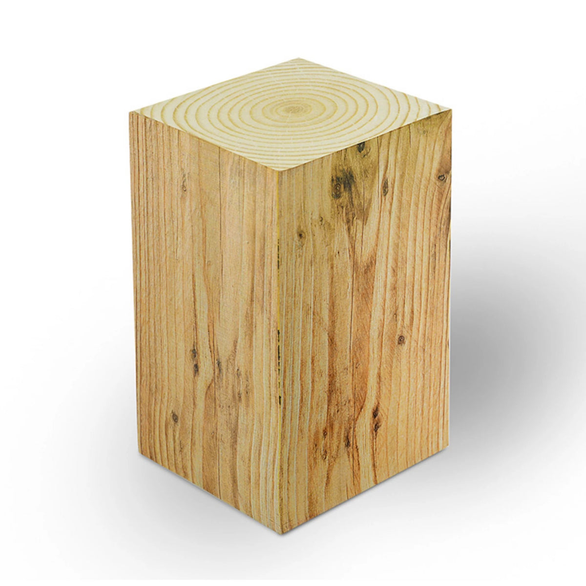 Hoher Notizquader 78 x 78 x 125 mm in Holz oder Beton