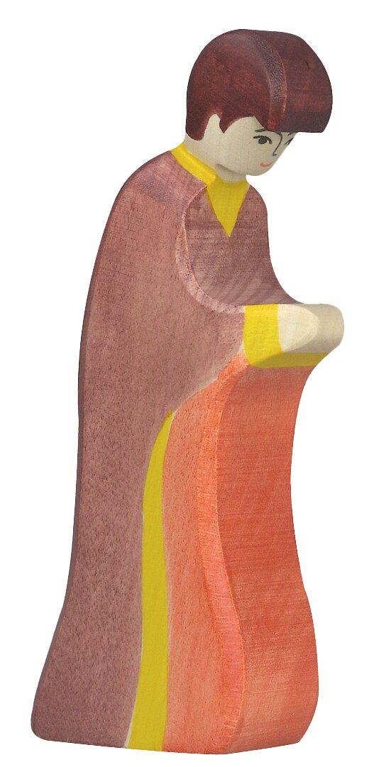 Holzfigur Josef mit rotem Gewand von HOLZTIGER