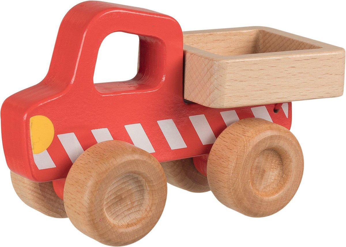 Holzkipper 14,5 cm mit Kippmulde von goki – Ansicht