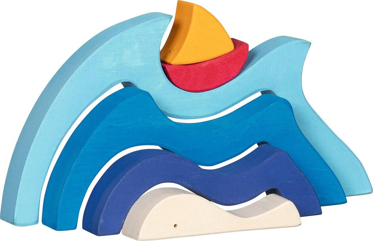 Holzpuzzle Mein Schifflein auf dem Meer mit Segelboot