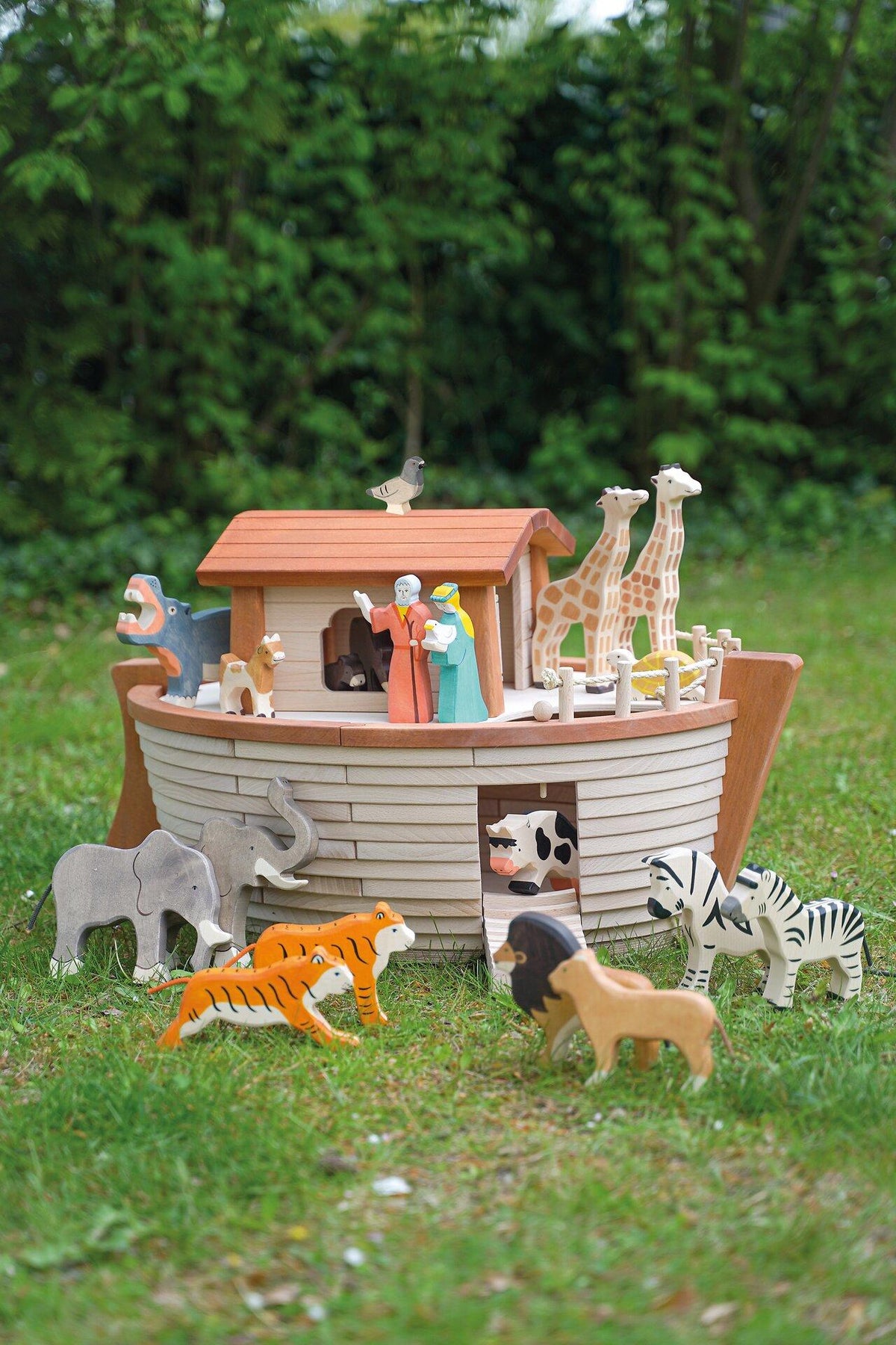 HOLZTIGER Arche Noah aus Holz, 75 cm – weitere Ansicht
