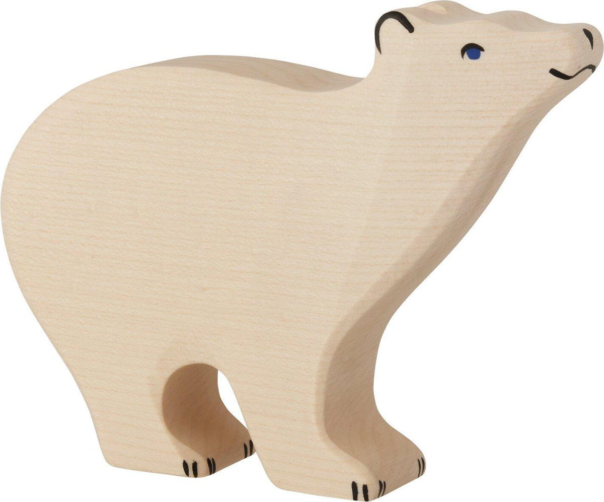 HOLZTIGER Holzfigur Eisbär