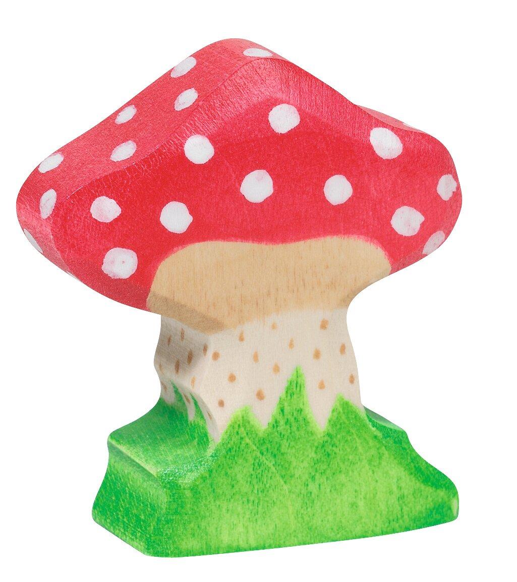 HOLZTIGER Holzfigur Fliegenpilz