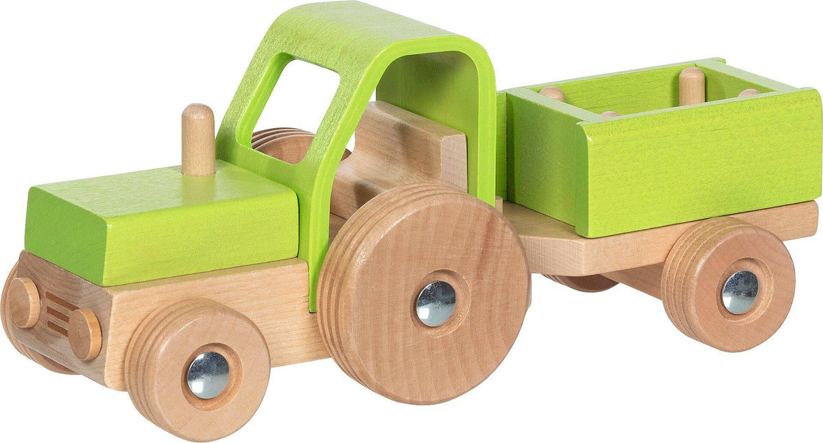 Holztraktor mit Anhänger für Kinder ab 2 Jahren – Ansicht