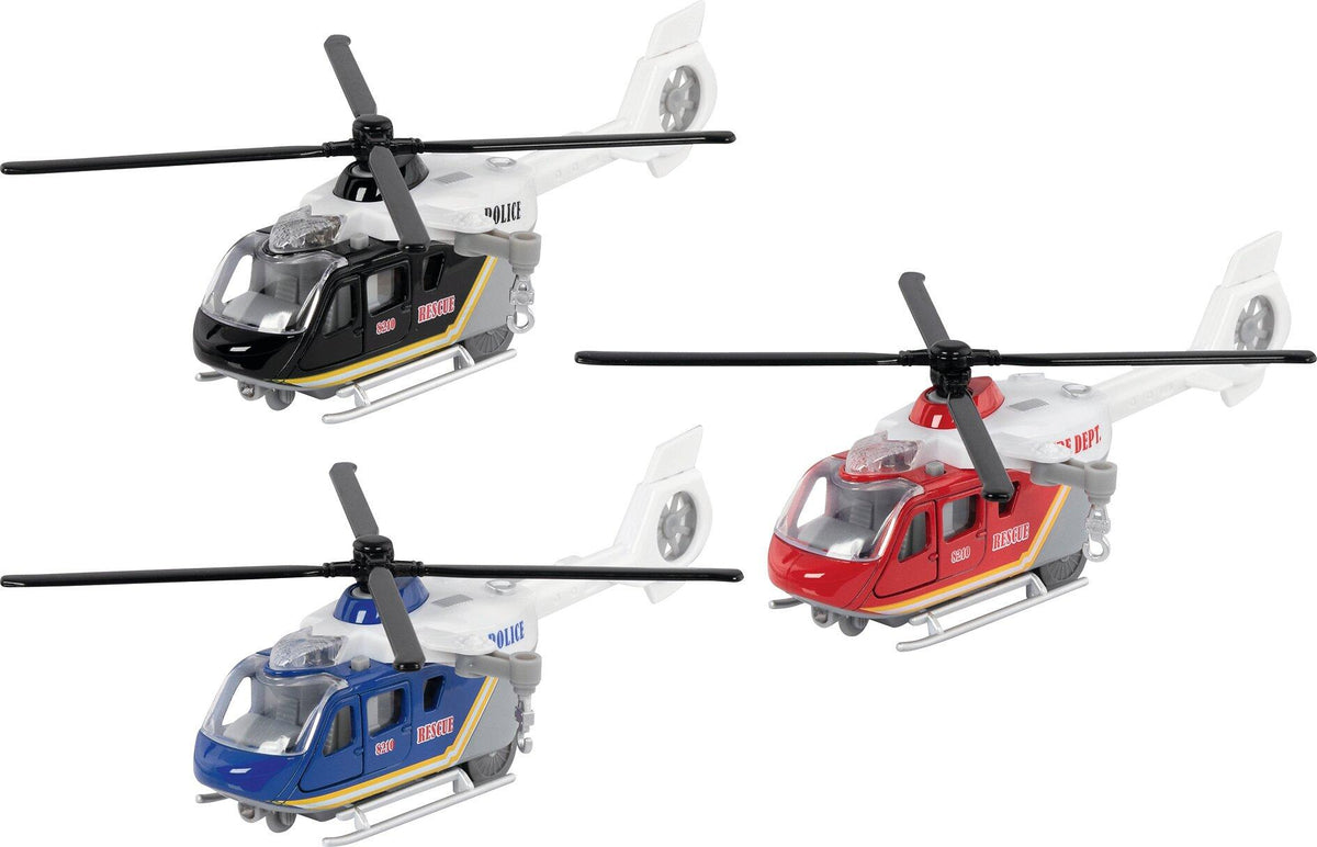 Hubschrauber aus Spritzguss mit Geräusch von goki
