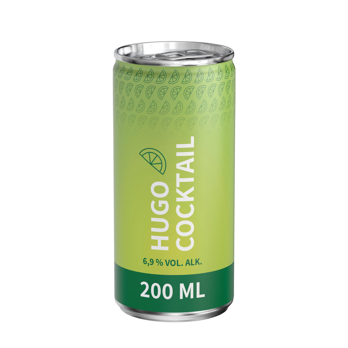 Hugo 200 ml Dose mit Fullbody Etikett