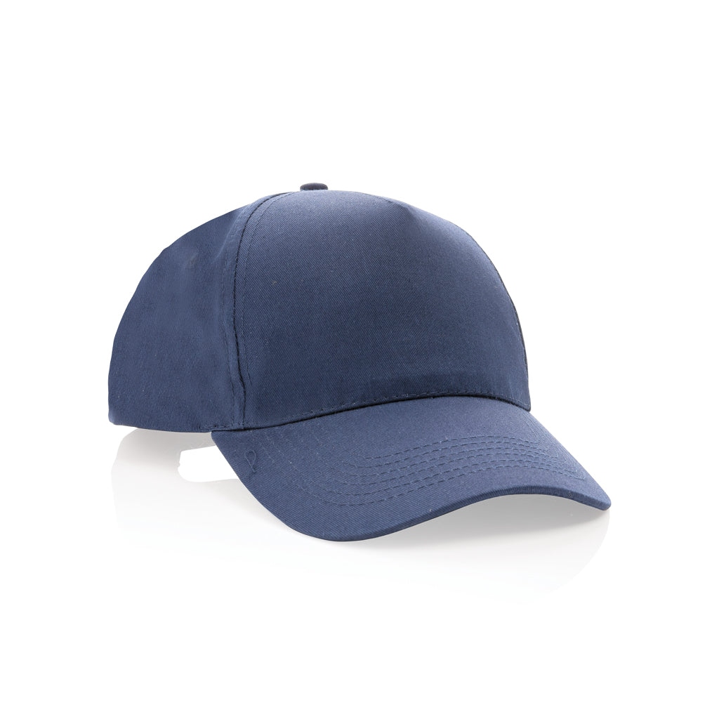 Impact 5 Panel Kappe aus 190gr rCotton mit AWARE™ Tracer – navy blau