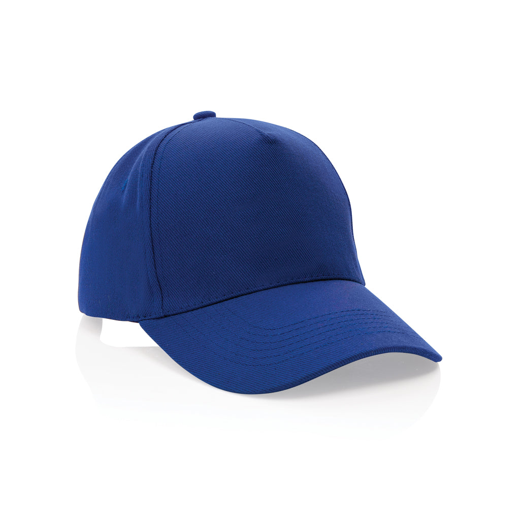 Impact 5 Panel Kappe aus 280gr rCotton mit AWARE™ Tracer – blau