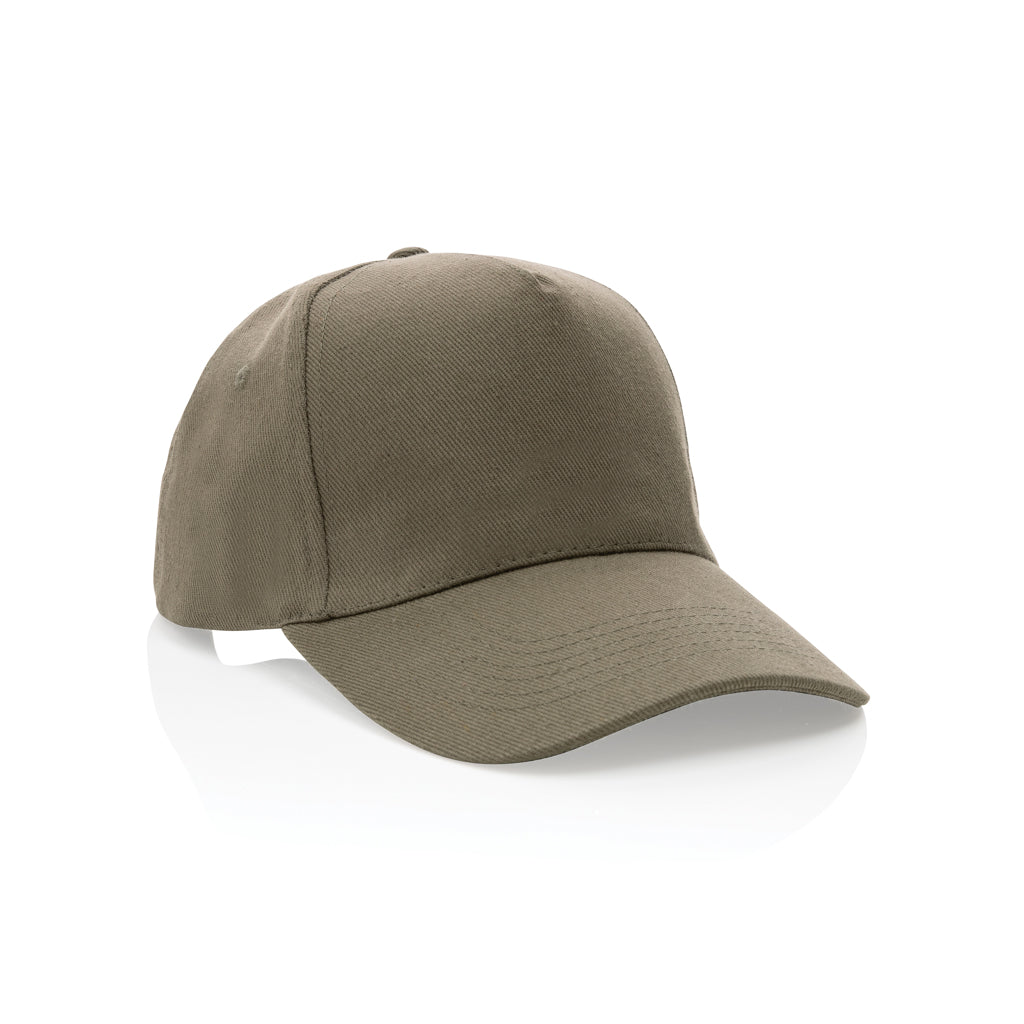 Impact 5 Panel Kappe aus 280gr rCotton mit AWARE™ Tracer – grün