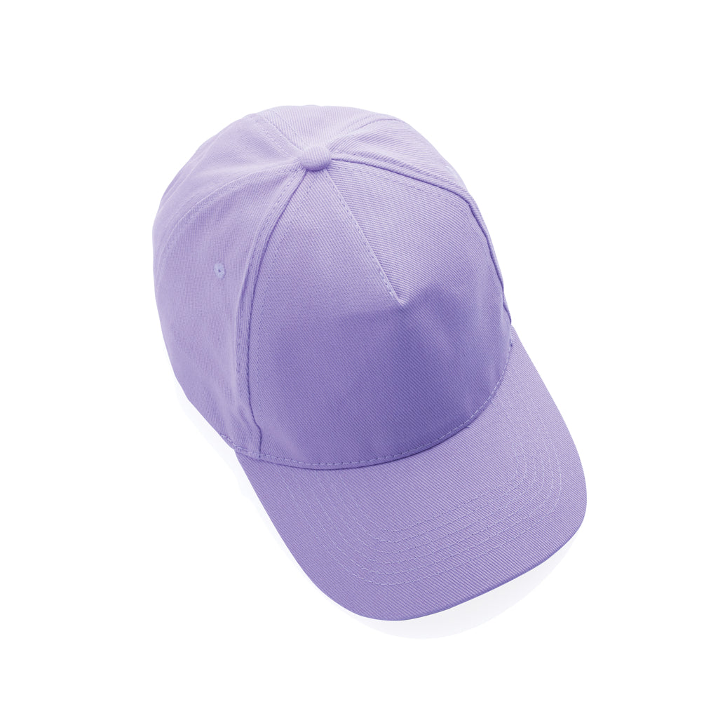 Impact 5 Panel Kappe aus 280gr rCotton mit AWARE™ Tracer – lavender