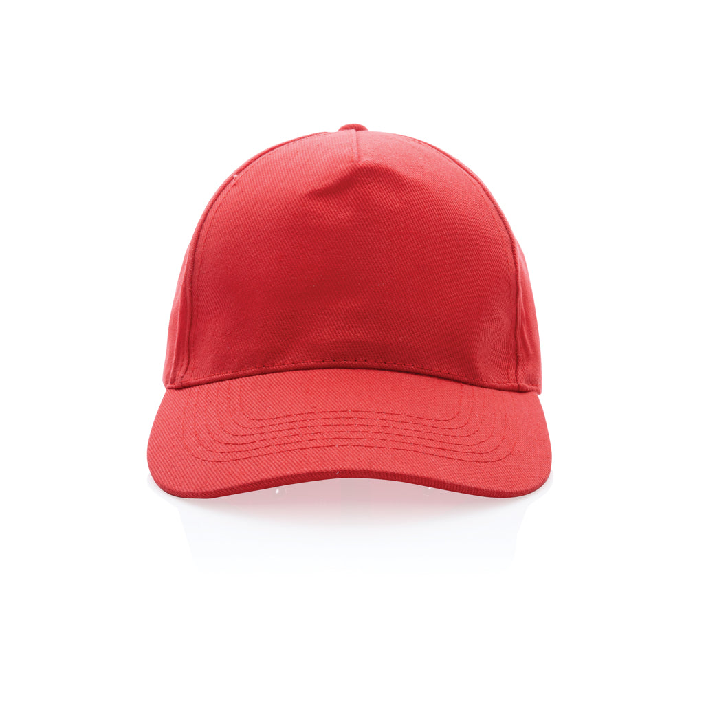 Impact 5 Panel Kappe aus 280gr rCotton mit AWARE™ Tracer – luscious red
