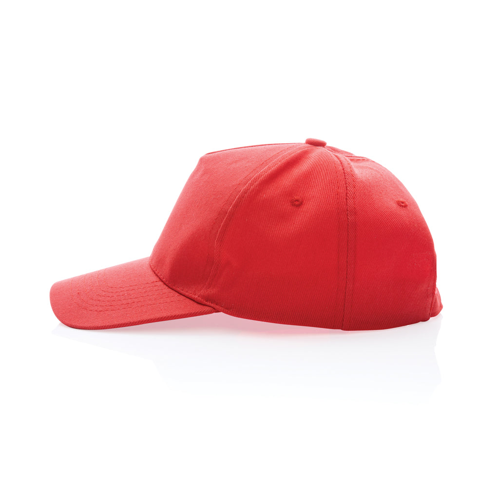 Impact 5 Panel Kappe aus 280gr rCotton mit AWARE™ Tracer – luscious red