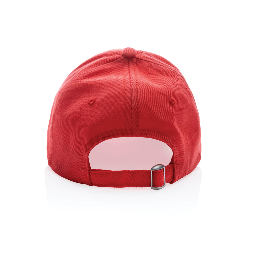 Impact 5 Panel Kappe aus 280gr rCotton mit AWARE™ Tracer – luscious red