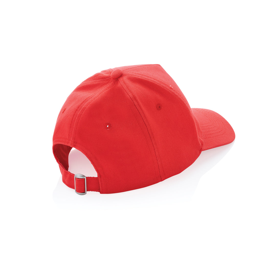 Impact 5 Panel Kappe aus 280gr rCotton mit AWARE™ Tracer – luscious red