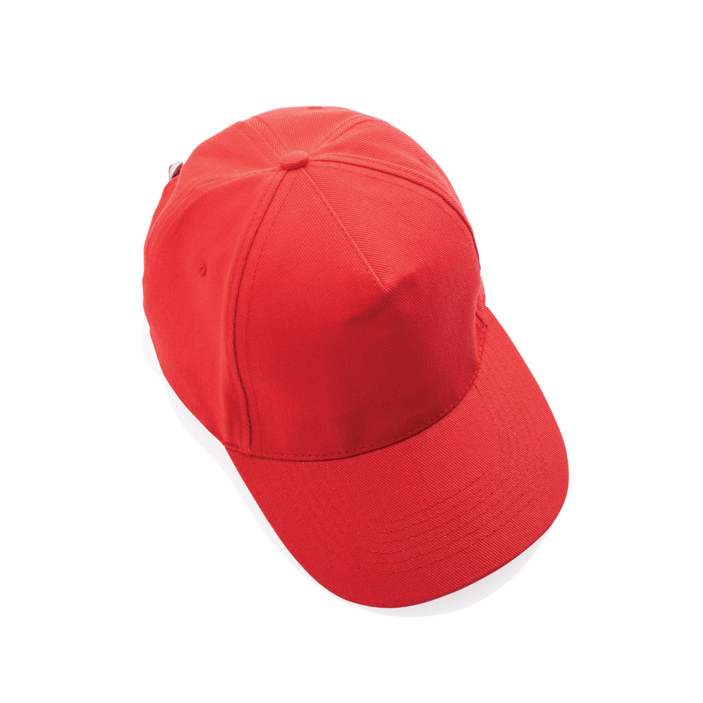 Impact 5 Panel Kappe aus 280gr rCotton mit AWARE™ Tracer – luscious red