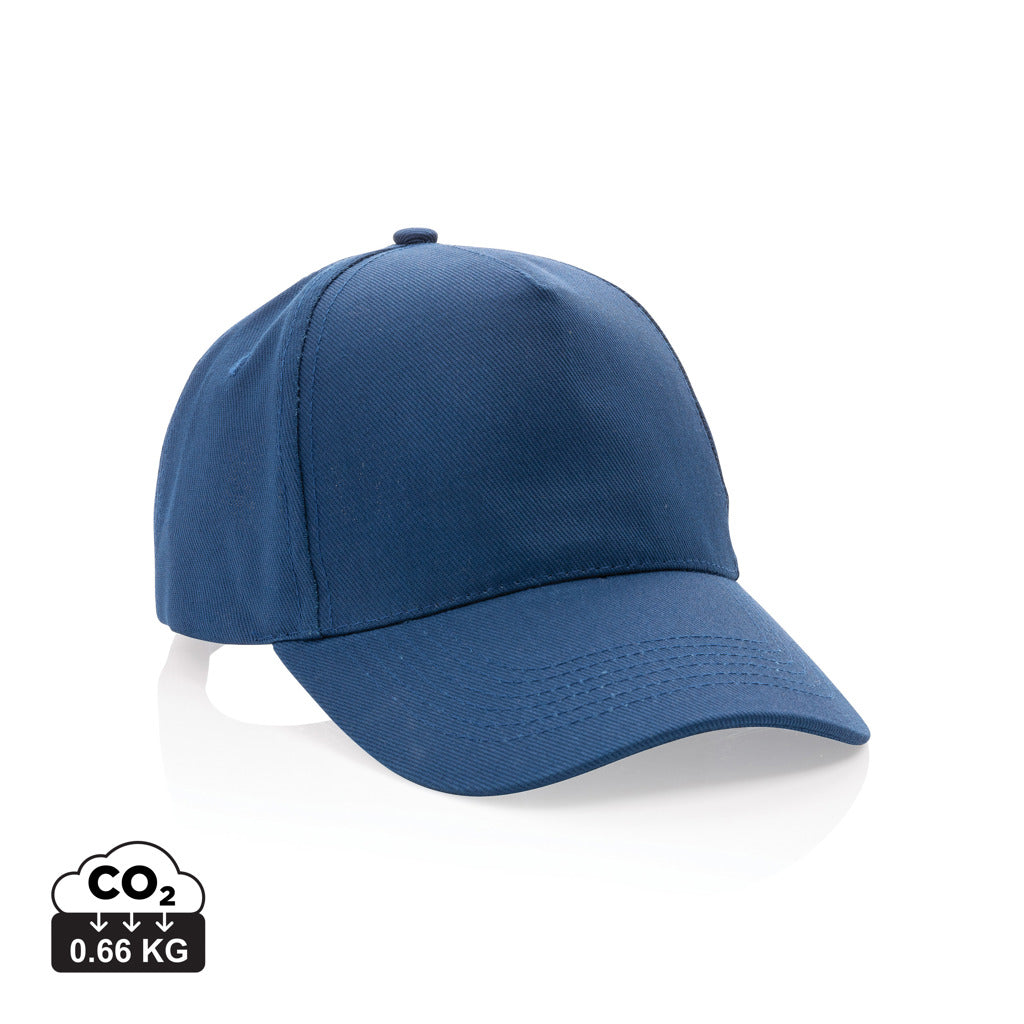 Impact 5 Panel Kappe aus 280gr rCotton mit AWARE™ Tracer – navy blau