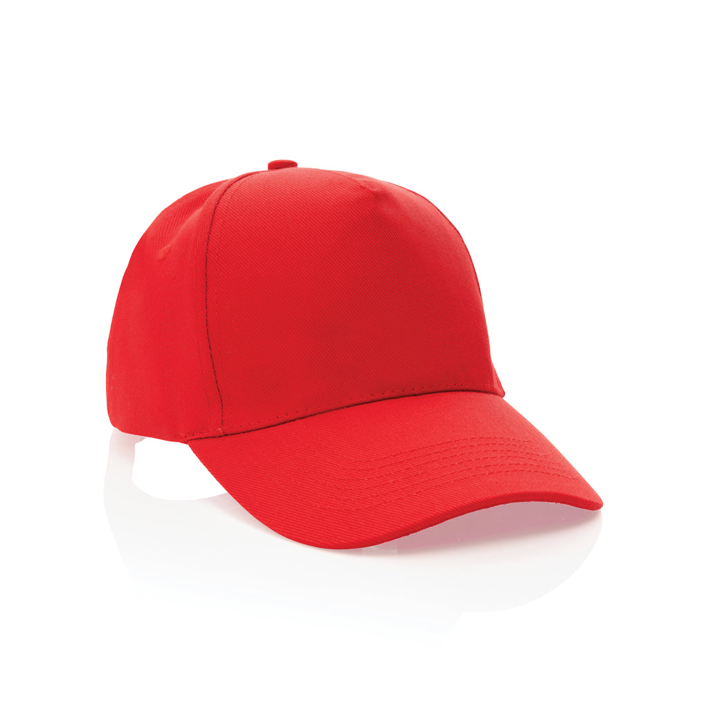 Impact 5 Panel Kappe aus 280gr rCotton mit AWARE™ Tracer – rot