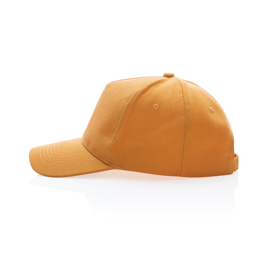 Impact 5 Panel Kappe aus 280gr rCotton mit AWARE™ Tracer – sundial orange
