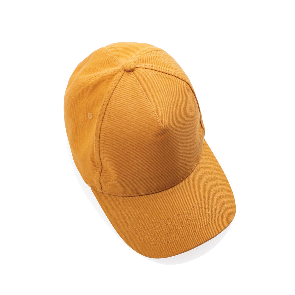Impact 5 Panel Kappe aus 280gr rCotton mit AWARE™ Tracer – sundial orange