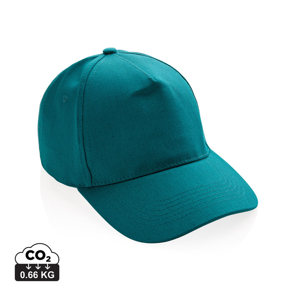 Impact 5 Panel Kappe aus 280gr rCotton mit AWARE™ Tracer – verdigris