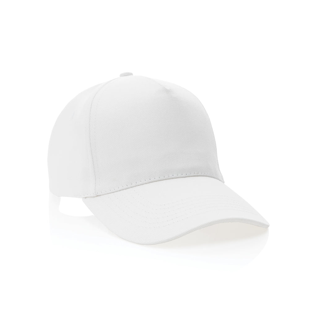 Impact 5 Panel Kappe aus 280gr rCotton mit AWARE™ Tracer – weiß