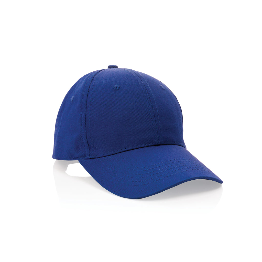 Impact 6 Panel Kappe aus 190gr rCotton mit AWARE™ Tracer – blau