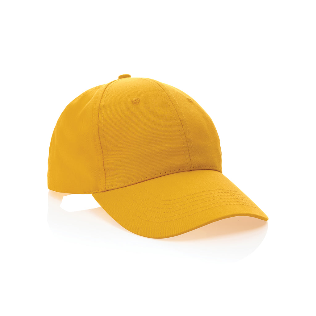Impact 6 Panel Kappe aus 190gr rCotton mit AWARE™ Tracer – gelb
