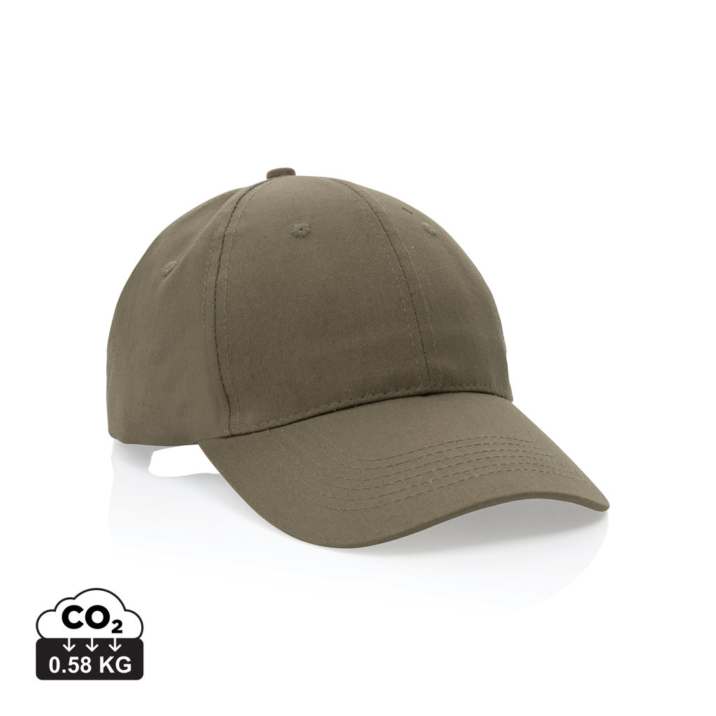 Impact 6 Panel Kappe aus 190gr rCotton mit AWARE™ Tracer – grün