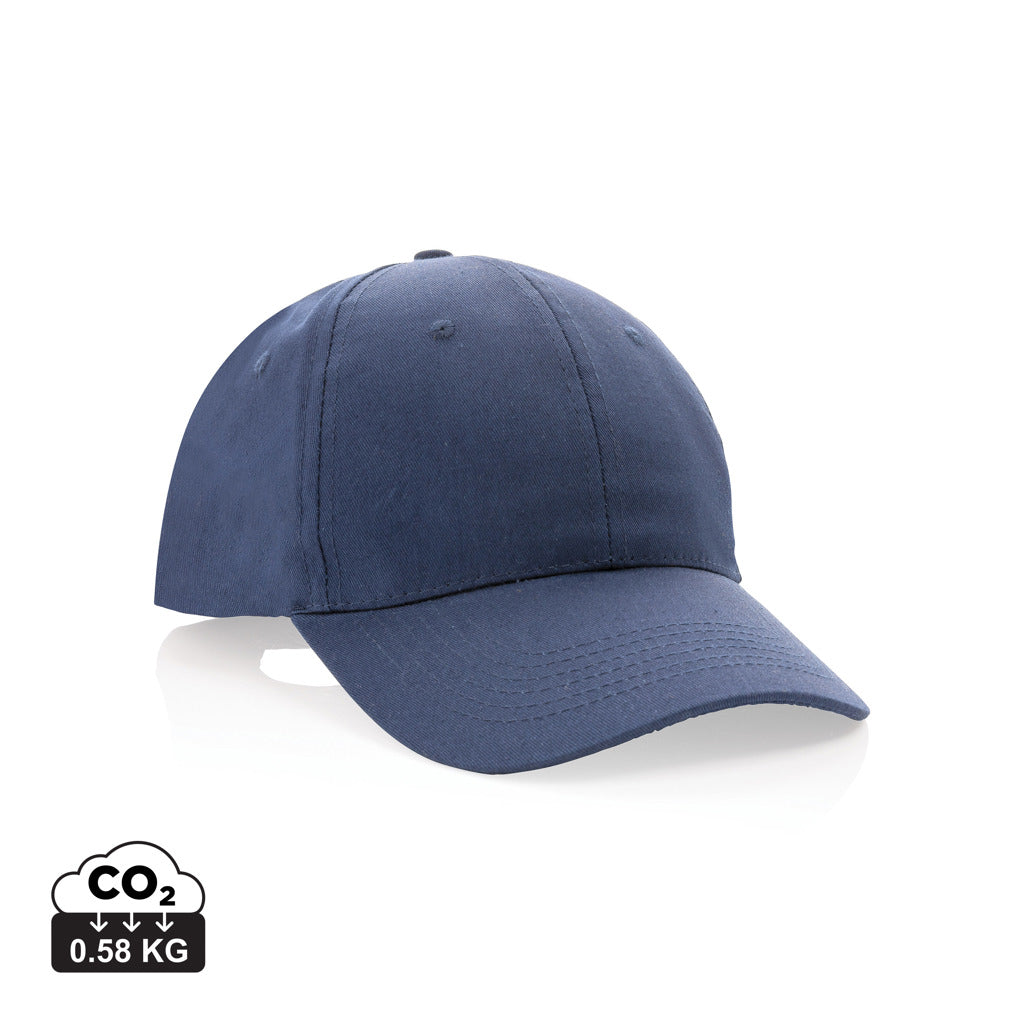 Impact 6 Panel Kappe aus 190gr rCotton mit AWARE™ Tracer – navy blau