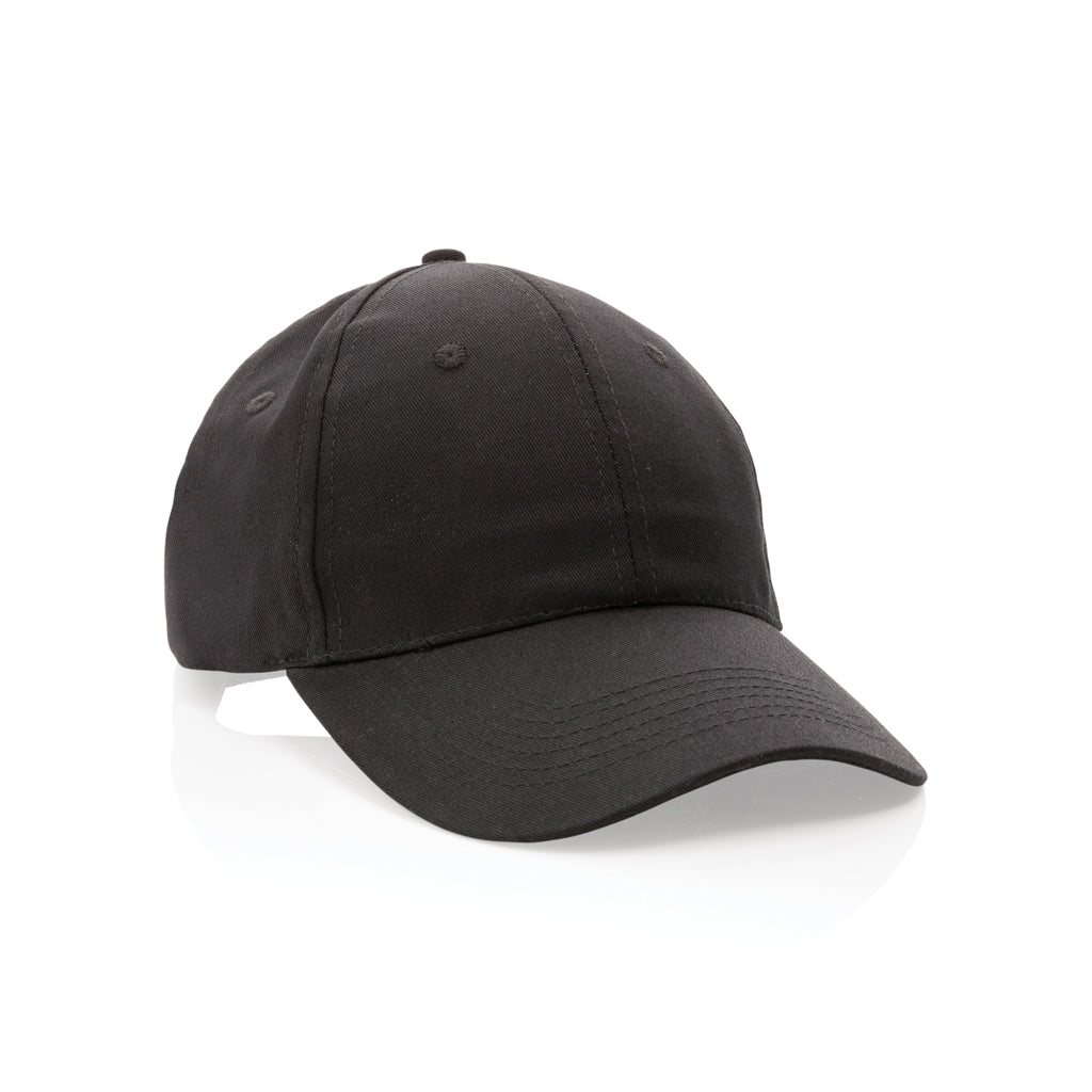 Impact 6 Panel Kappe aus 190gr rCotton mit AWARE™ Tracer – schwarz